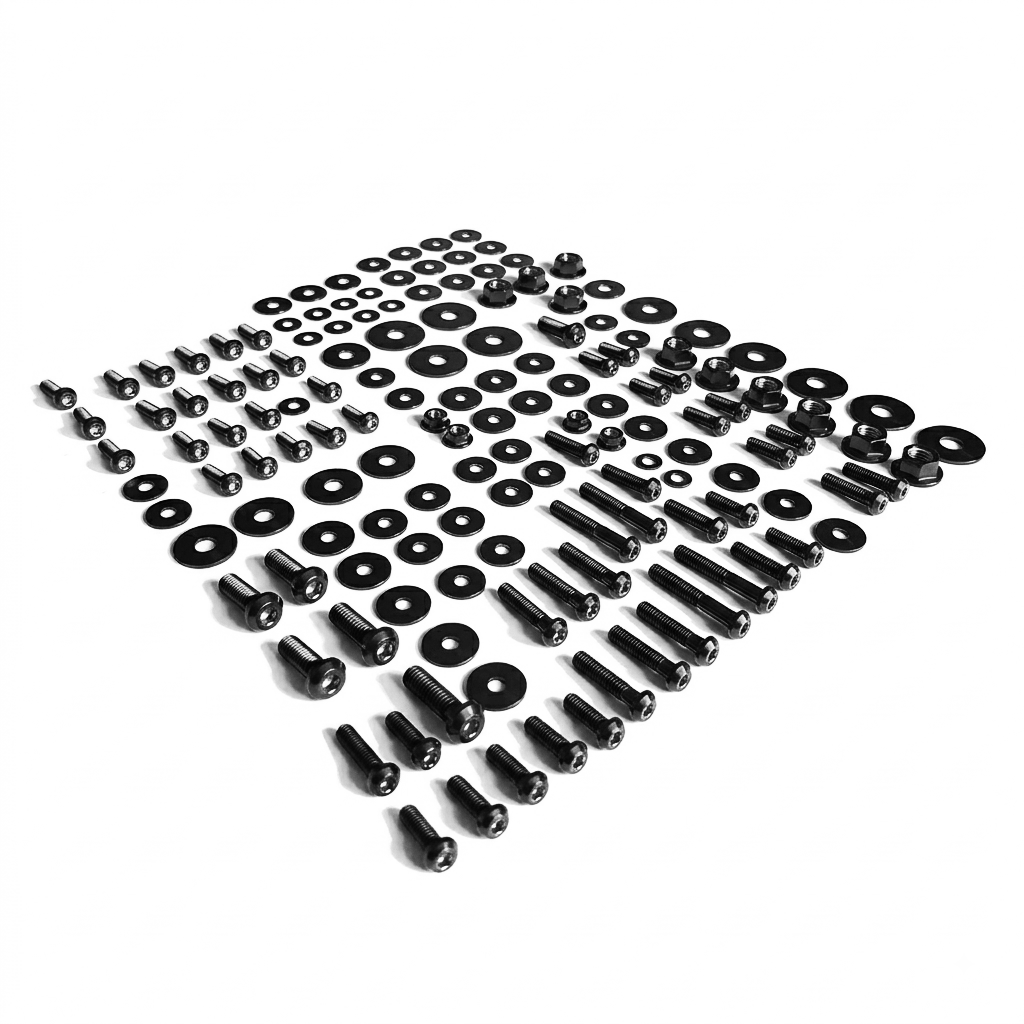 ZSPEC Stage-2 Dress Up Bolts® Fastener Kit for '15-23 Ford Mustang GT500 S550, Titanium - ZSPEC Design LLC - Hardware Fasteners - Fastener Kit, ford, mustang, s550, stage 2 - zspecdesign.com