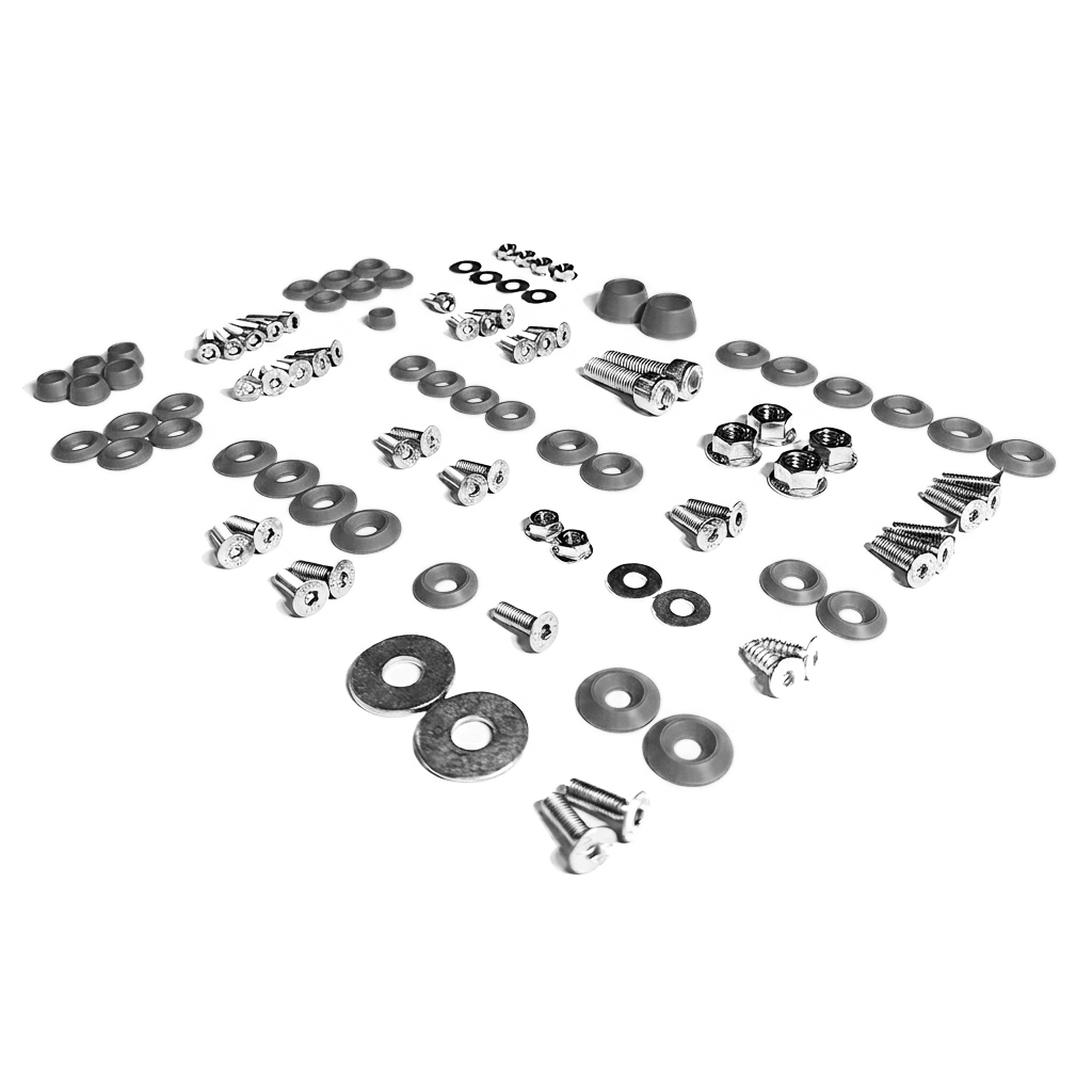 ZSPEC Stage-1 Dress Up Bolts® Fastener Kit for Ford Mustang SN95 V8, Stainless & Billet - ZSPEC Design LLC - Hardware Fasteners - Fastener Kit, ford, mustang, sn95, stage 1 - zspecdesign.com