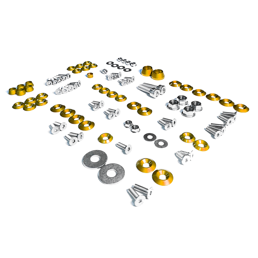 ZSPEC Stage-1 Dress Up Bolts® Fastener Kit for Ford Mustang SN95 V8, Stainless & Billet - ZSPEC Design LLC - Hardware Fasteners - Fastener Kit, ford, mustang, sn95, stage 1 - zspecdesign.com