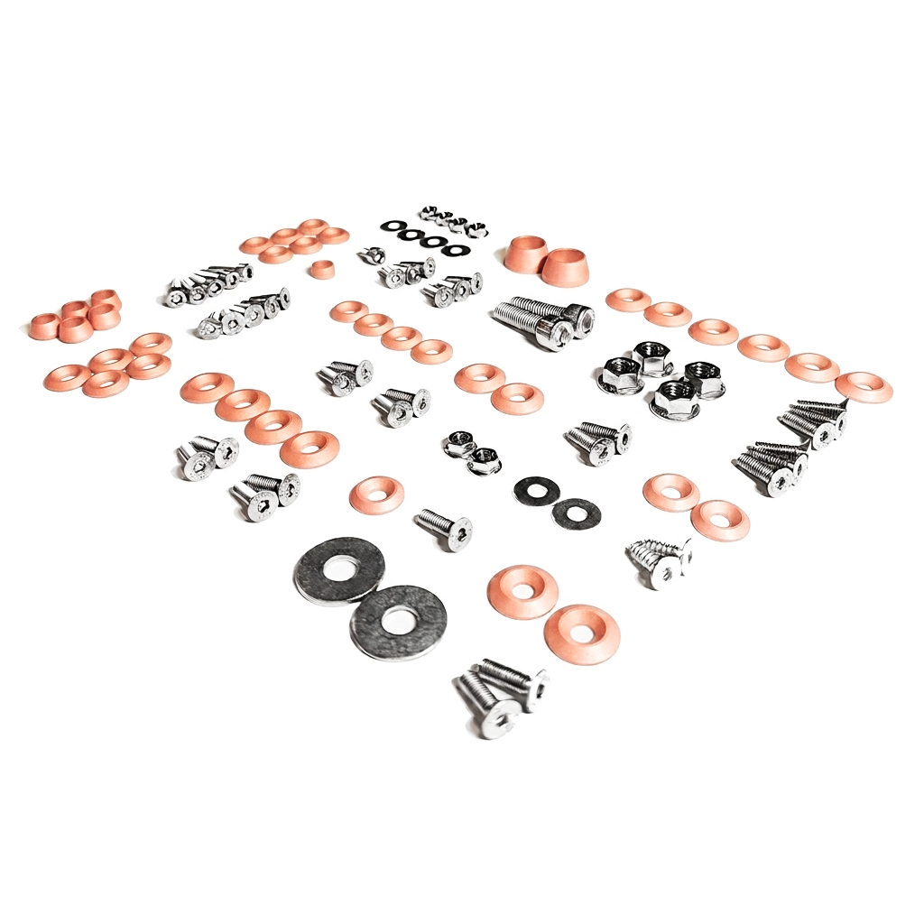 ZSPEC Stage-1 Dress Up Bolts® Fastener Kit for Ford Mustang SN95 V8, Stainless & Billet - ZSPEC Design LLC - Hardware Fasteners - Fastener Kit, ford, mustang, sn95, stage 1 - zspecdesign.com
