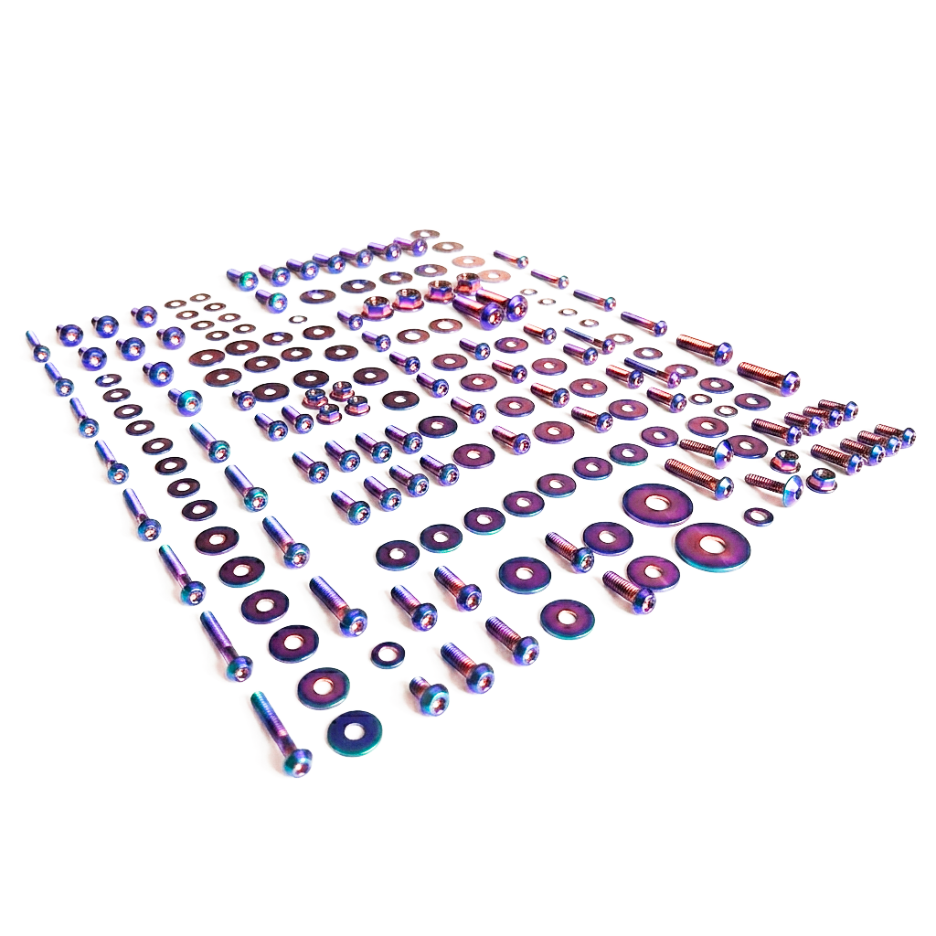 ZSPEC Stage-2 Dress Up Bolts® Fastener Kit for Ford Mustang SN95 V8, Titanium - ZSPEC Design LLC - Hardware Fasteners - Fastener Kit, ford, mustang, sn95, stage 2 - zspecdesign.com