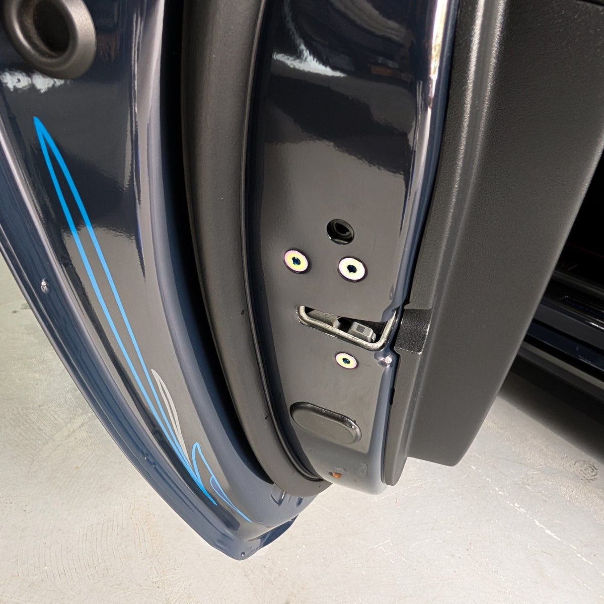 Mustang S650 Titanium Door Jams Area Hardware Kit - Strikers & Latches | ZSPEC Design