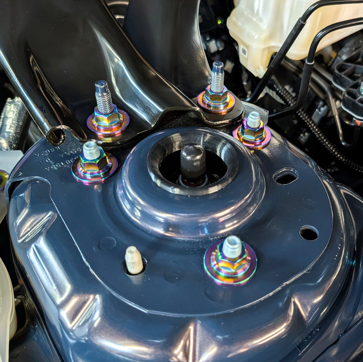 Mustang S650 Shocks and Strut Bar Brace Hardware Kit - Titanium | ZSPEC Design LLC