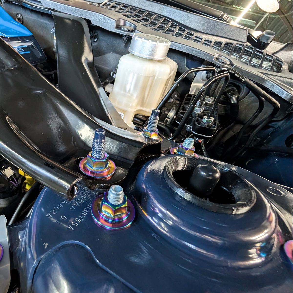 Mustang S650 Shocks and Strut Bar Brace Hardware Kit - Titanium | ZSPEC Design LLC