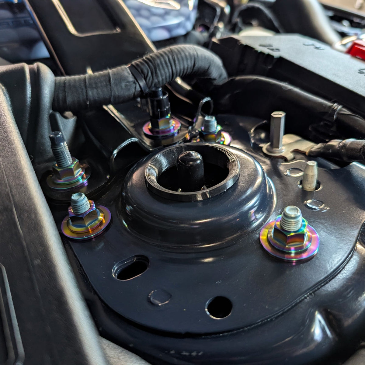 Mustang S650 Shocks and Strut Bar Brace Hardware Kit - Titanium | ZSPEC Design LLC