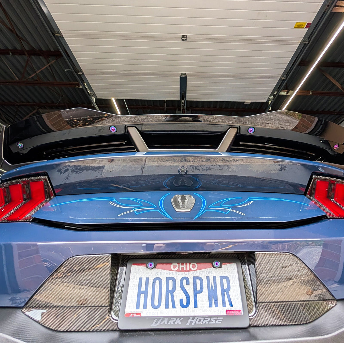 Mustang S650 Titanium Hardware Kit Trunk-Area Hinges Wing | ZSPEC Design