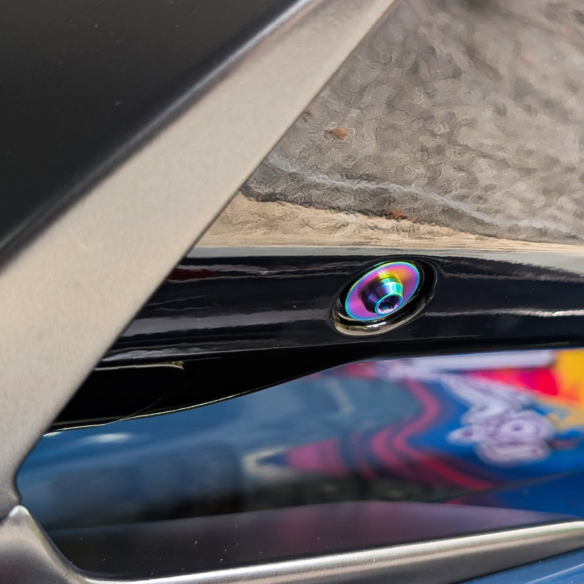Mustang S650 Titanium Hardware Kit Trunk-Area Hinges Wing | ZSPEC Design