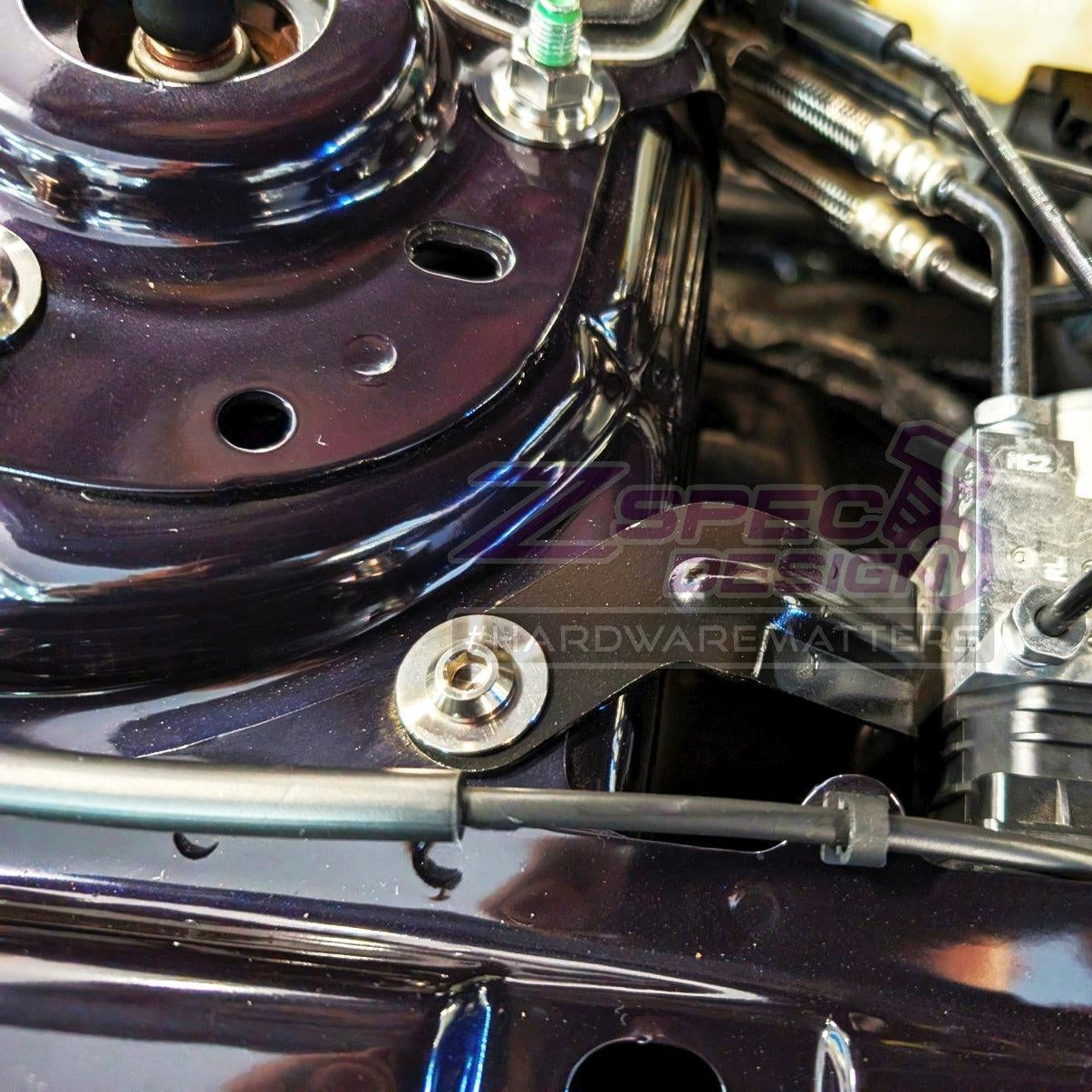 ZSPEC Stage-2 Dress Up Bolts® Fastener Kit for '15-23 Ford Mustang GT500 S550, Titanium - ZSPEC Design LLC - Hardware Fasteners - Fastener Kit, ford, mustang, s550, stage 2 - zspecdesign.com