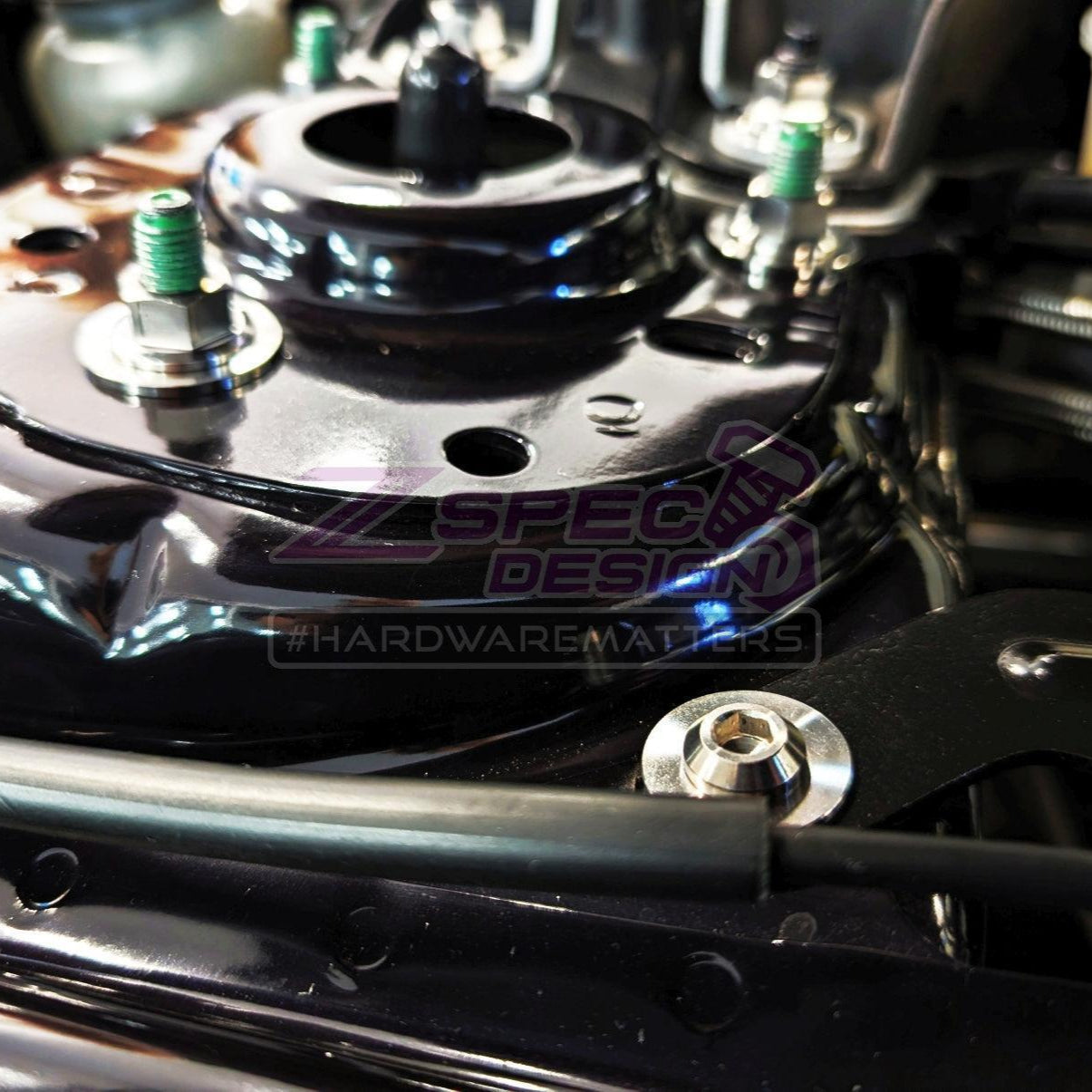 ZSPEC Stage-2 Dress Up Bolts® Fastener Kit for '15-23 Ford Mustang GT500 S550, Titanium - ZSPEC Design LLC - Hardware Fasteners - Fastener Kit, ford, mustang, s550, stage 2 - zspecdesign.com