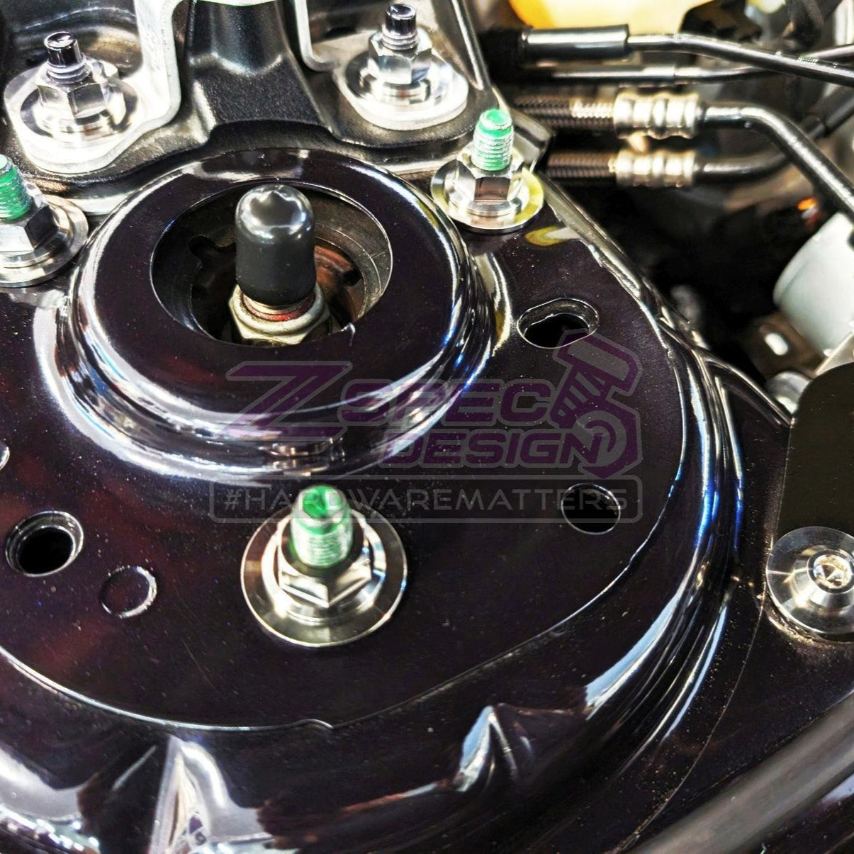 ZSPEC Stage-2 Dress Up Bolts® Fastener Kit for '15-23 Ford Mustang GT500 S550, Titanium - ZSPEC Design LLC - Hardware Fasteners - Fastener Kit, ford, mustang, s550, stage 2 - zspecdesign.com