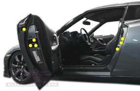 ZSPEC Door Jams Area Dress Up Bolts® Fastener Kit for '09-23 Nissan GTR (R35), Titanium
