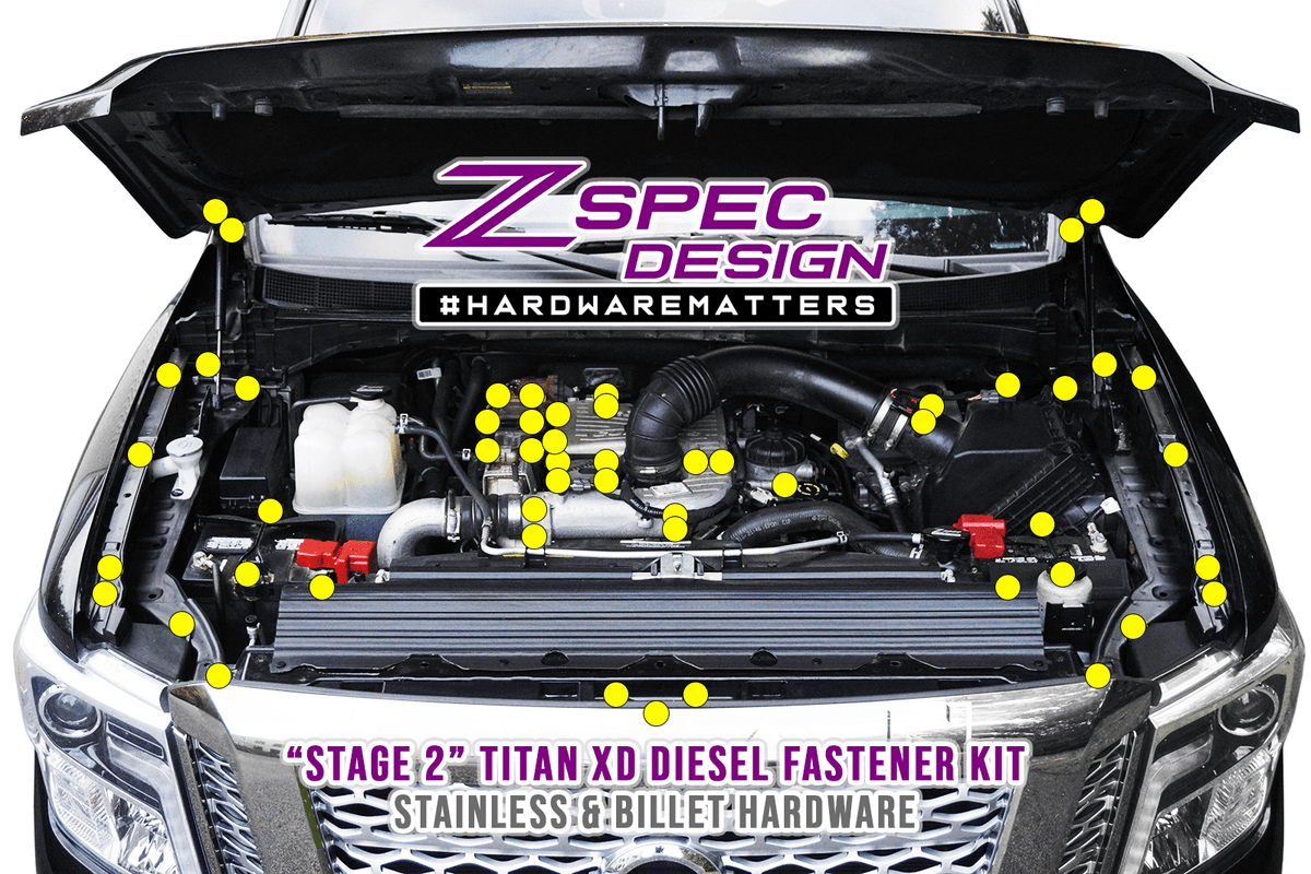ZSPEC 'Stage 2' Dress Up Bolts® Kit,Nissan Titan XD Diesel
