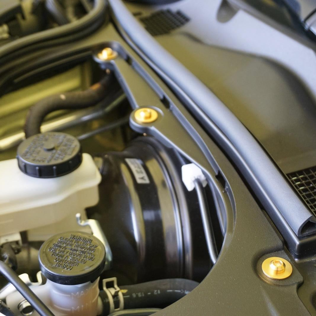 ZSPEC Plastic-Clips Replacement Kit for '23+ Nissan Z RZ34, Grade-5 Titanium - ZSPEC Design LLC - Hardware Fasteners - 2023, 400z, clip replacement, Fastener Kit, nissan, nissanz, RZ34, titanium, z34 s2, z34s2 - zspecdesign.com