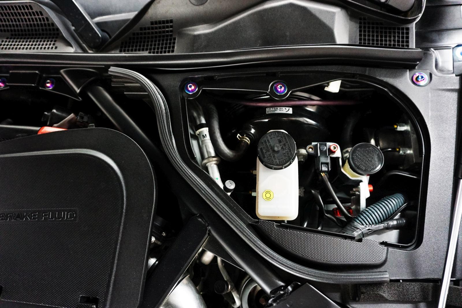 ZSPEC Plastic-Clips Replacements for Z1 Motorsports '23+ Nissan Z RZ34  Radiator Guide, Titanium