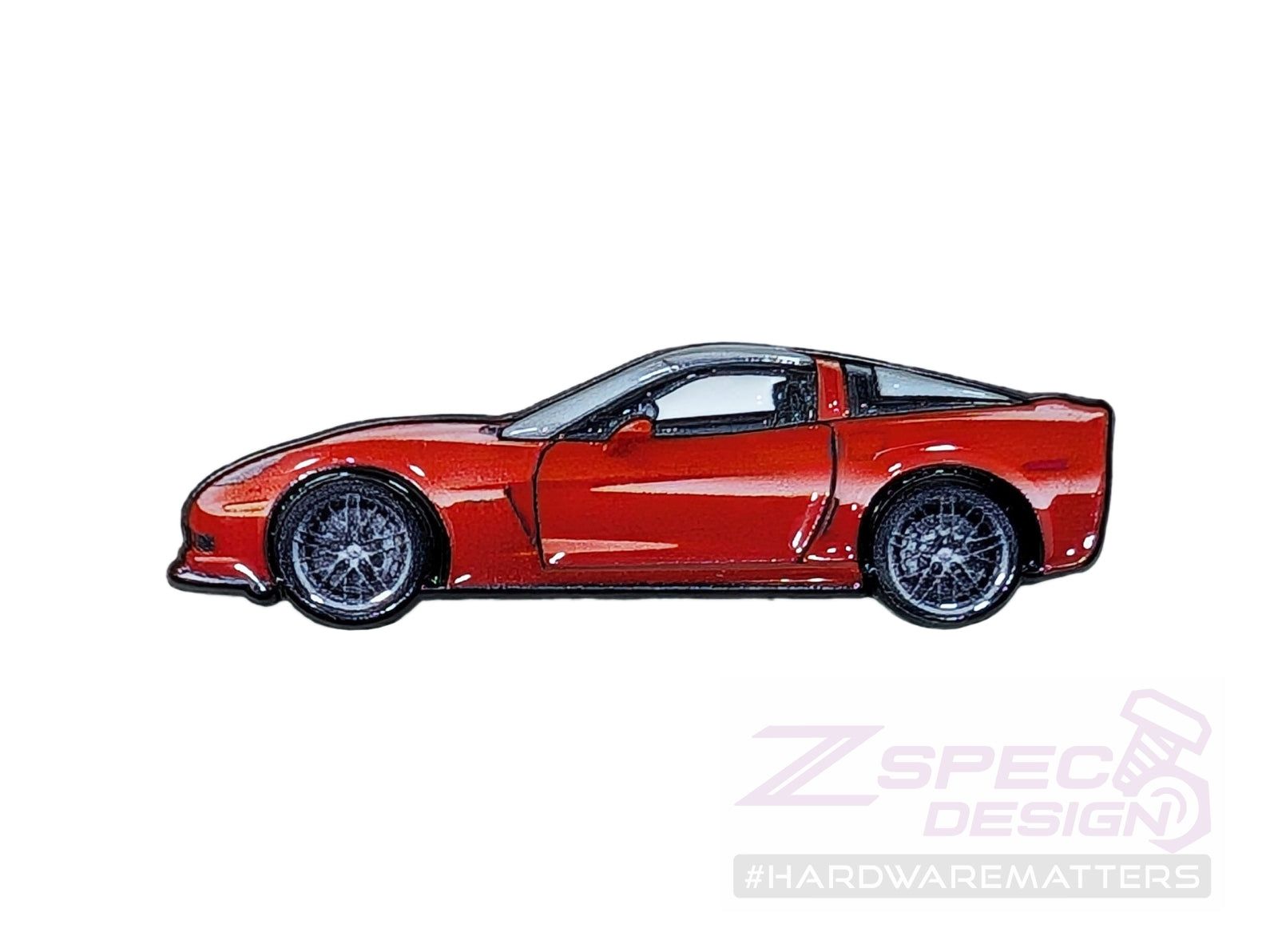 ZSPEC Collector Lapel / Hat Pin - Red Corvette Sports Car - ZSPEC Design LLC - Pin - accessory, corvette, lapel, lifestyle, pin - zspecdesign.com