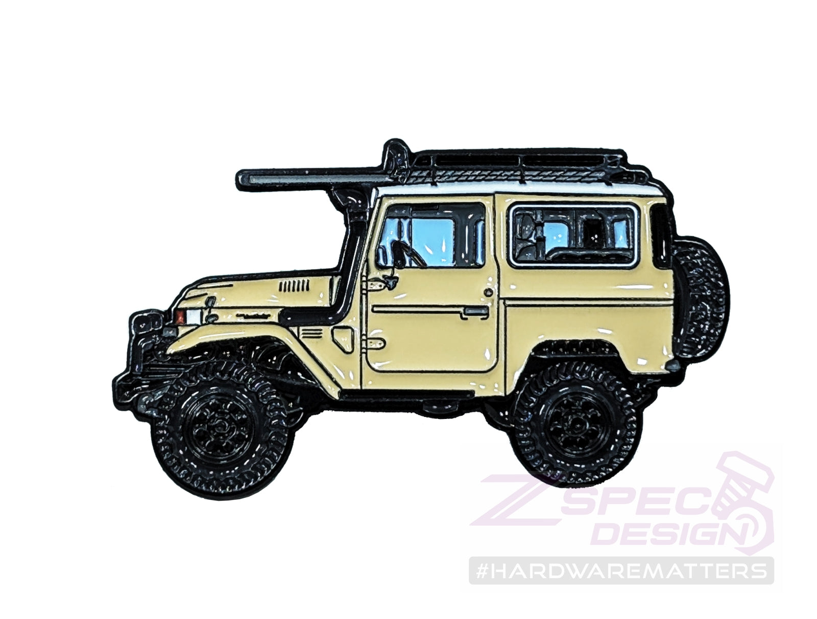 ZSPEC Collector Lapel / Hat Pin - Toyota Landcruiser with Desert-Expedition Card - ZSPEC Design LLC - Pin - accessory, corvette, lapel, lifestyle, pin - zspecdesign.com