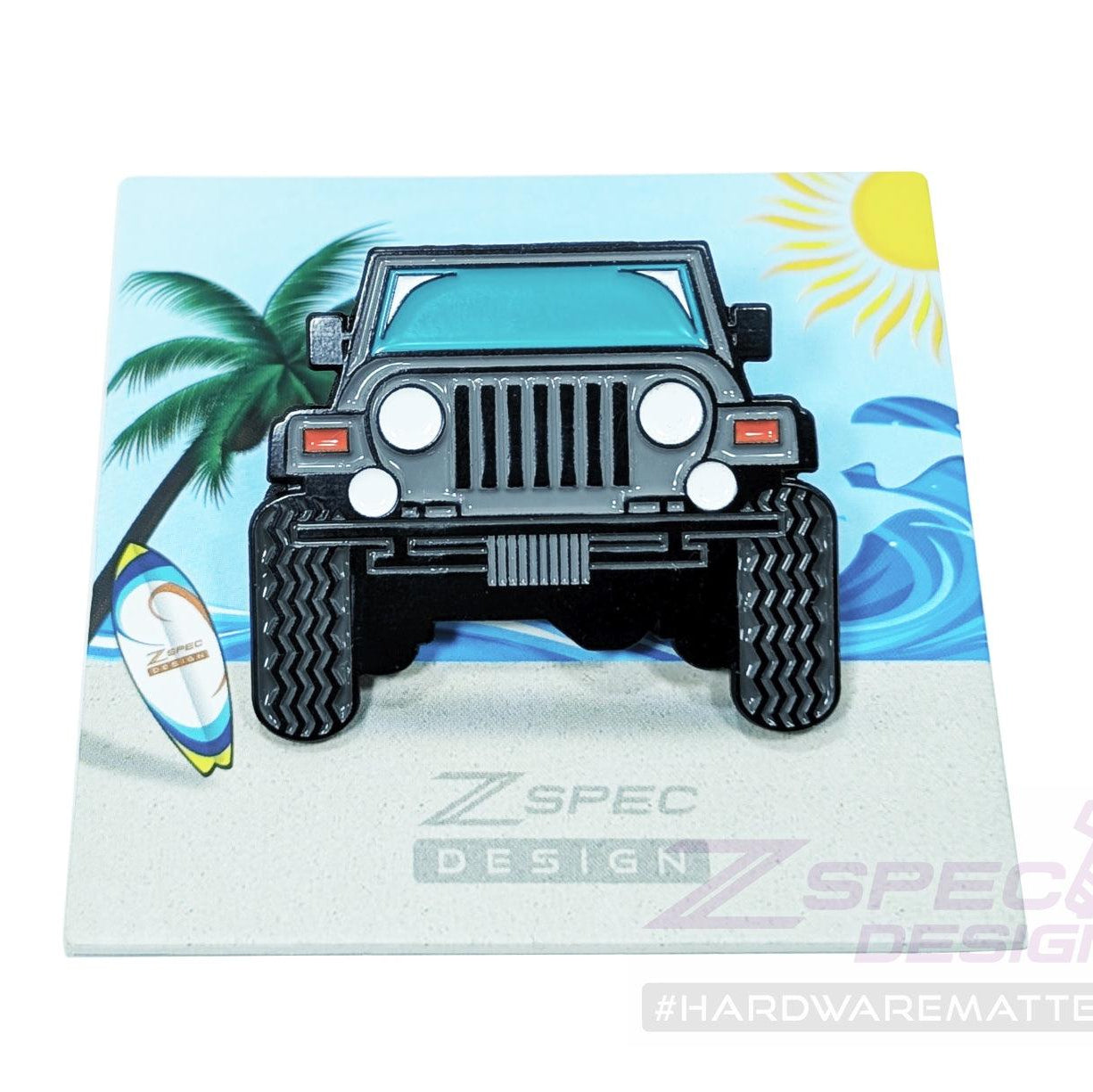 ZSPEC Collector Lapel / Hat Pin - Beach Jeep