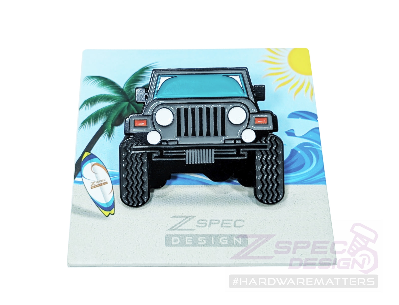 ZSPEC Collector Lapel / Hat Pin - Beach Jeep - ZSPEC Design LLC - Pin - accessory, Charger, jeep, lapel, lifestyle, pin - zspecdesign.com