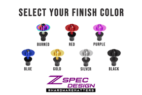 ZSPEC Plastic Service Panel Air Guide Clips Replacement Fastener Kit, Titanium, for '23+ Nissan Z RZ34 Dress Up Bolts Fasteners Washers Red Blue Purple Gold Burned Black Not 400z 2023 VR30DDTT Twin Turbo Manual Shift Sports Car