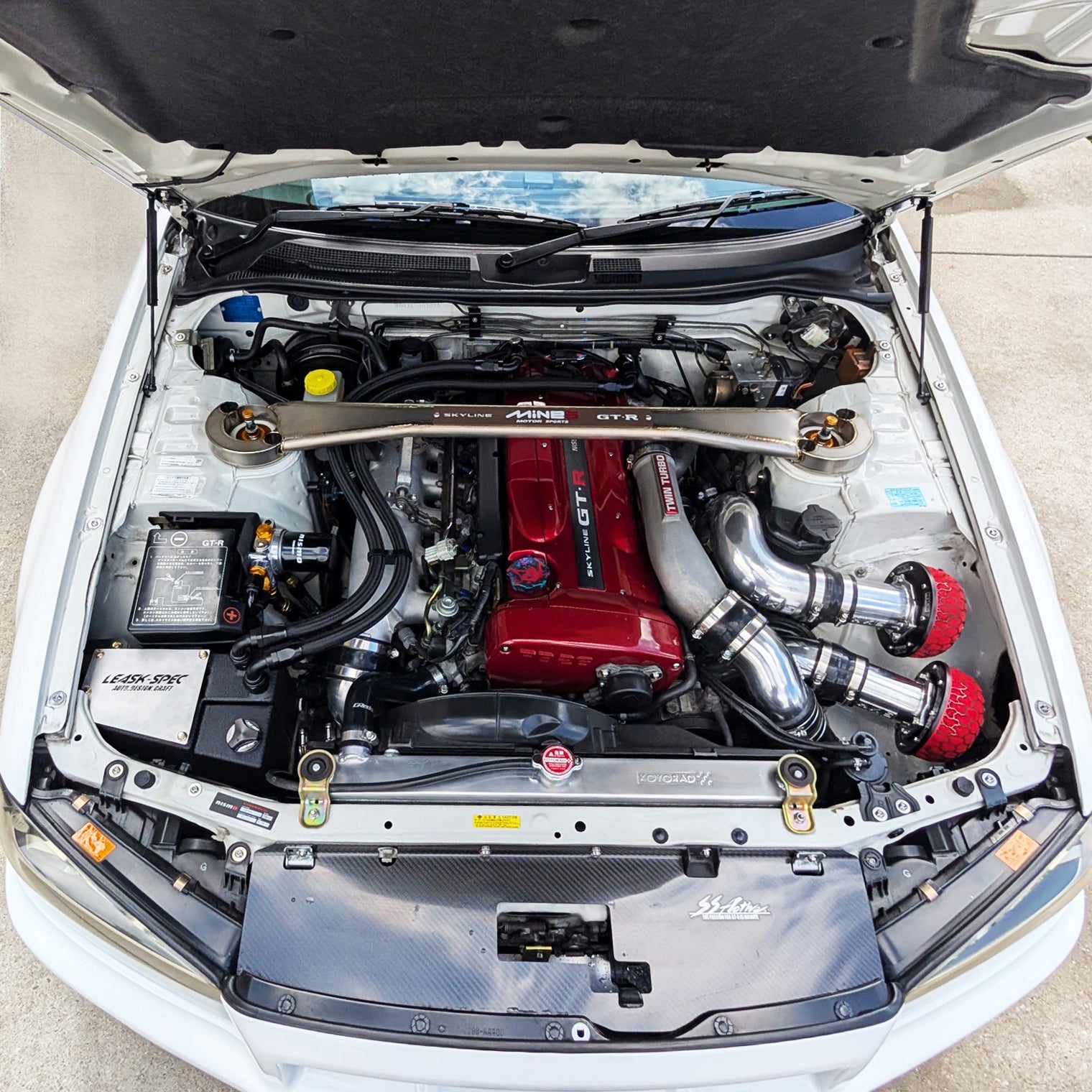 ZSPEC Titanium Hardware Kit for the Nissan Skyline GTR R34 Dress Up Bolts Fasteners Washers Fittings NISMO