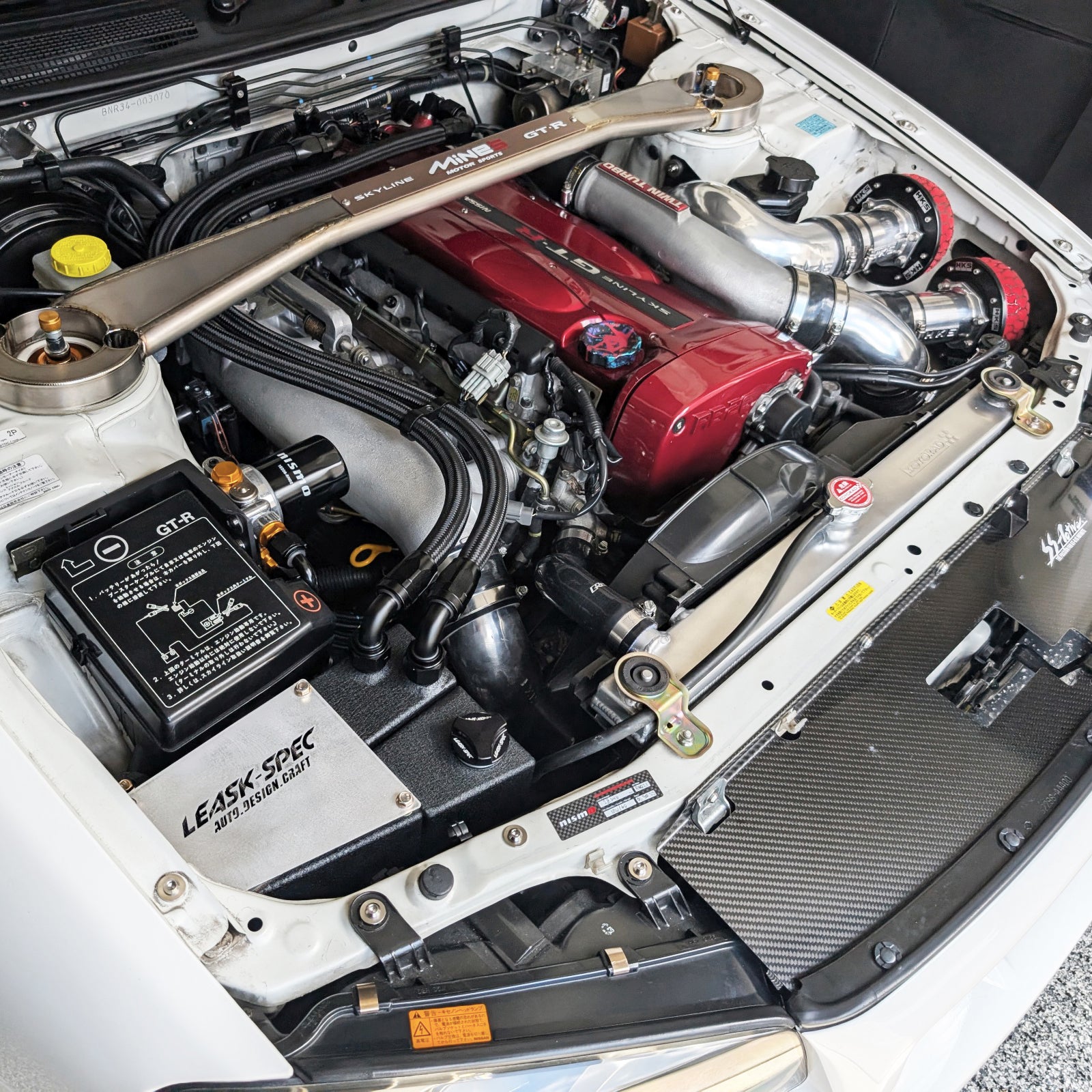 ZSPEC Titanium Hardware Kit for the Nissan Skyline GTR R34 Dress Up Bolts Fasteners Washers Fittings NISMO