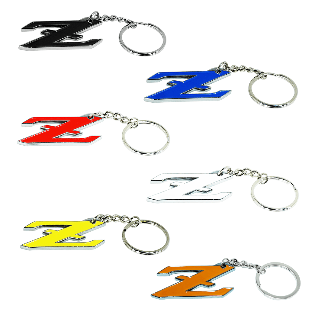 ZSPEC Chrome & Colored Keychain, Style: Nissan "Z" (RZ34) - ZSPEC Design LLC - Keychains - accessory, datsun, keychain, lifestyle, z/zx - zspecdesign.com