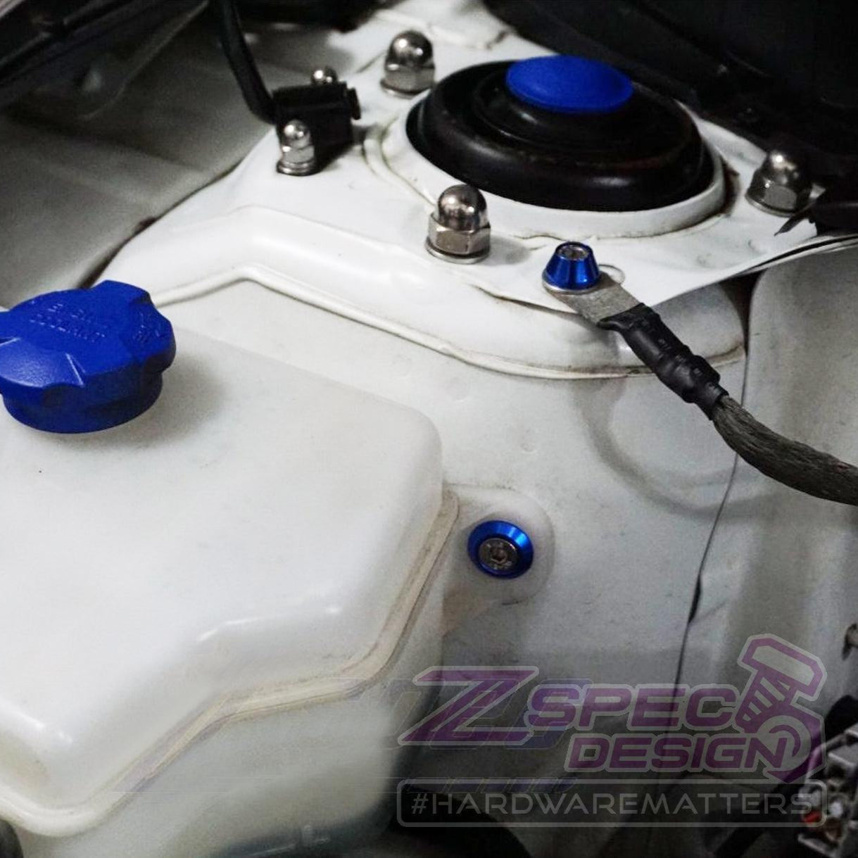 ZSPEC "Stage 1" Dress Up Bolts® Fastener Kit for Hyundai Veloster FS1 Stainless & Billet - ZSPEC Design LLC - zspecdesign.com