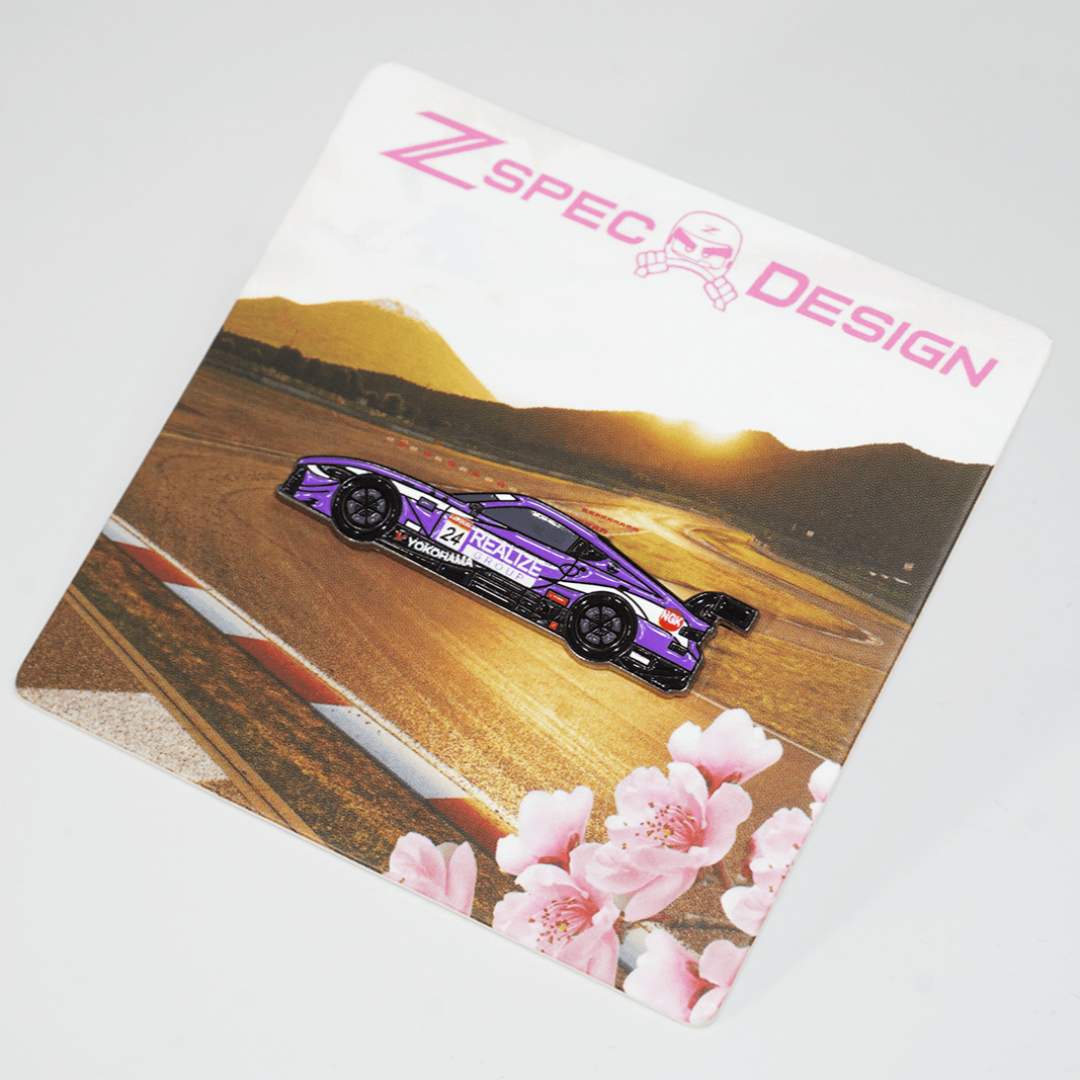 2022 SuperGT Season Nissan Z (RZ34) #24 Realize Group Race car - Collector Lapel/Hat Pin - ZSPEC Design LLC - Hardware Fasteners - accessory, bob sharp, bsr, lapel, lifestyle, nissan, nissan pin, pin, race car pin, RZ34, Z - zspecdesign.com