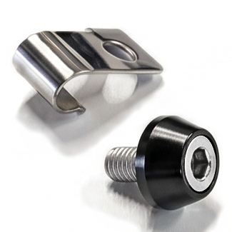 かるぴす ZSPEC Throttle Cable Clip for 90-96 Nissan 300zx Z32, Stainless/Billet