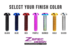 ZSPEC Plastic Service Panel Air Guide Clips Replacement Fastener Kit, Titanium, for '23+ Nissan Z RZ34 Dress Up Bolts Fasteners Washers Red Blue Purple Gold Burned Black Not 400z 2023 VR30DDTT Twin Turbo Manual Shift Sports Car