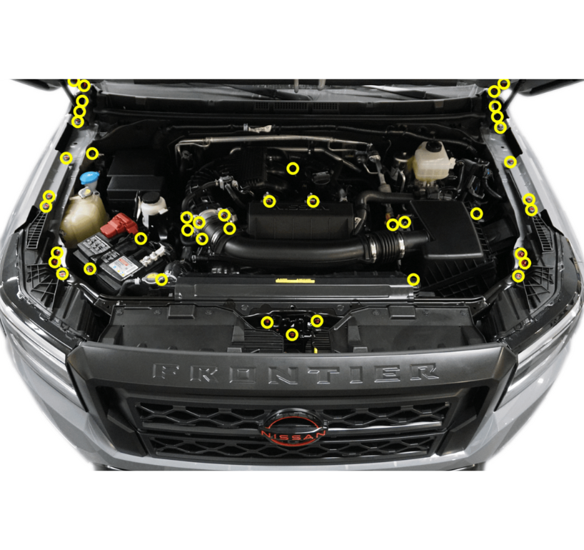 ZSPEC "Stage 2" Engine Bay Fastener Kit for 22+ Nissan Frontier D41, Titanium - ZSPEC Design LLC - Hardware Fasteners - 2022, d41, Fastener Kit, frontier, nissan, pro-4x, stage 2, Washer Color - zspecdesign.com