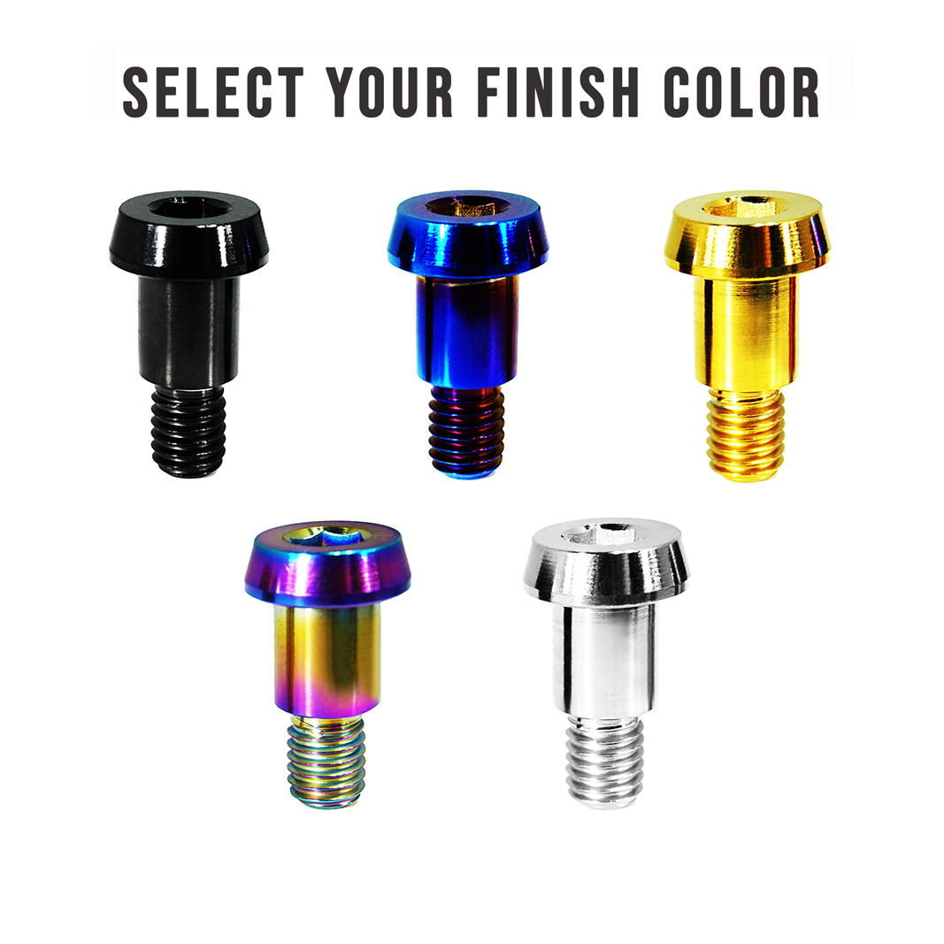 ZSPEC M6-1.0x16mm Shoulder Bolt, 8.6mm Shoulder/Shank Length, Grade-5 Titanium - ZSPEC Design LLC - Hardware Fasteners - m6, shoulder bolt, stainless - zspecdesign.com