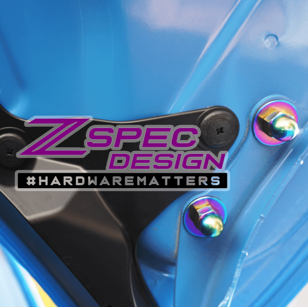 ZSPEC Stage-1 Dress Up Bolts Fastener Kit 22 Toyota GR86 & Subaru BRZ

Specifications:
Grade-5 Titanium
Bagged & Labeled by Area
Lightweight, Visual Upgrade