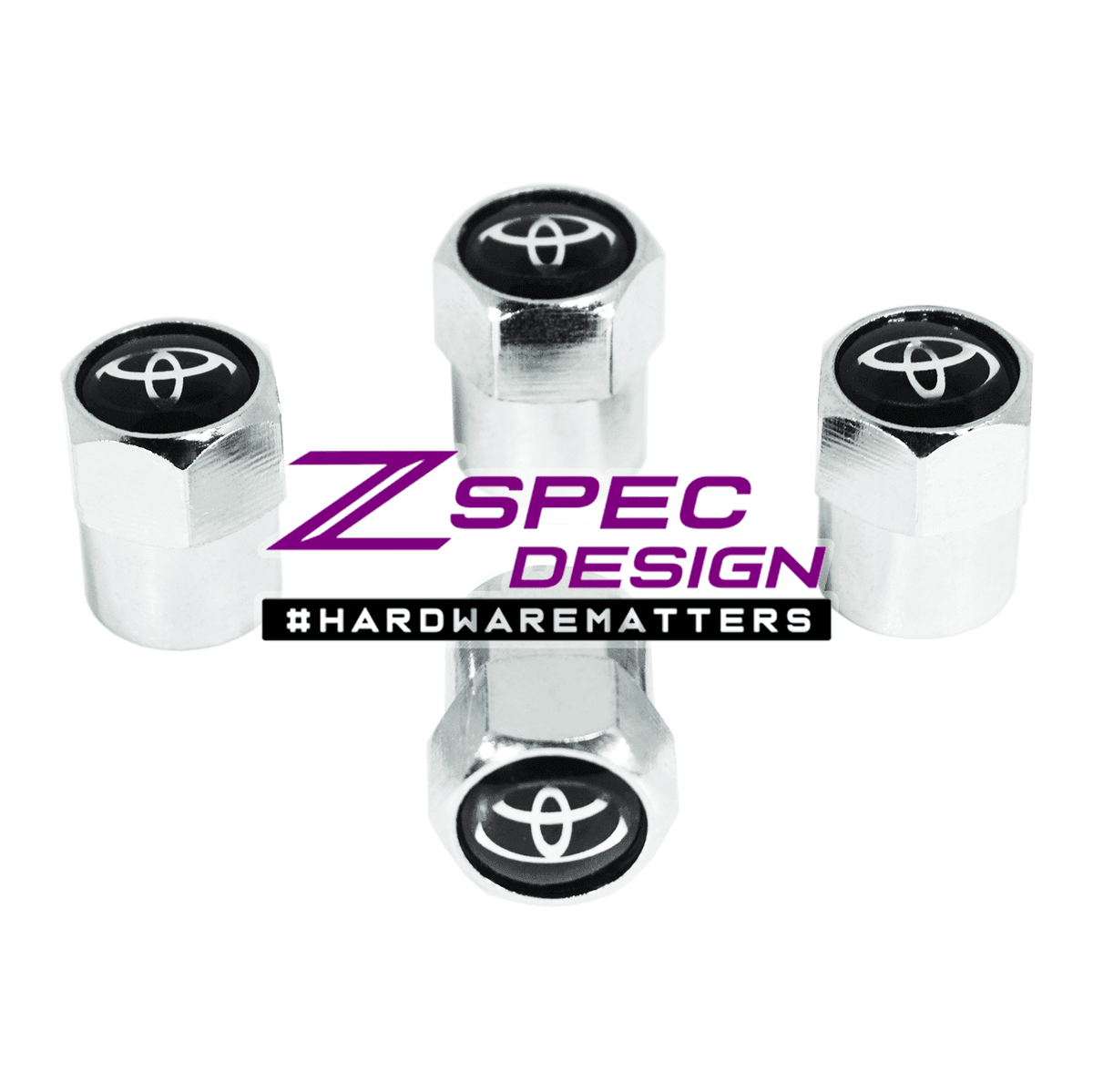 ZSPEC Design - Chrome Valve Stem Tire Caps, Style: TOYOTA
