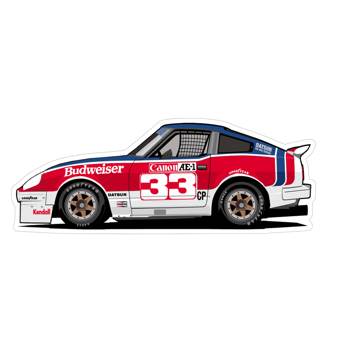 Datsun 240z Race Car Vinyl Decal / Sticker, BSR #33 Style - ZSPEC Design LLC - Decals - datsun, Decal, lifestyle, nissan, sticker - zspecdesign.com