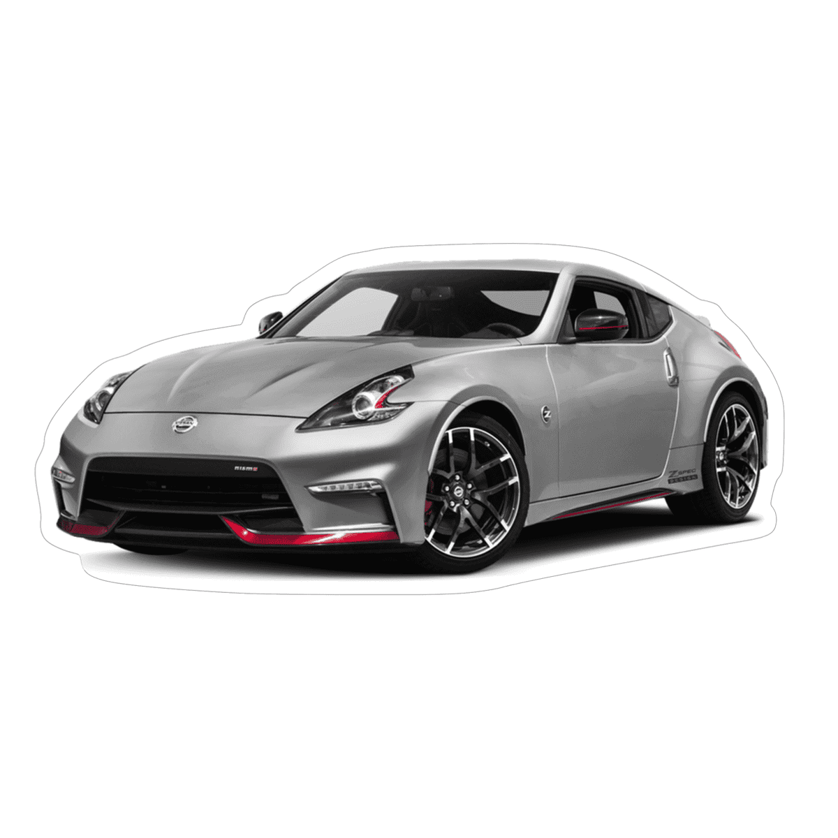 Nissan 370z Z34 V2 Charcoal NISMO Sports Car Vinyl Decal / Sticker