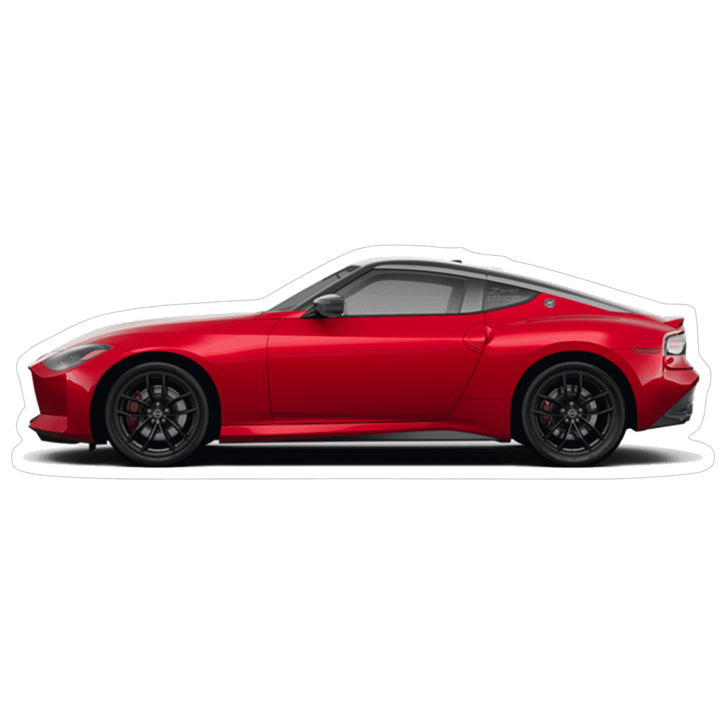 Nissan Z RZ34 Sports Car Vinyl Decal / Sticker, Red, ZSPEC Design LLC