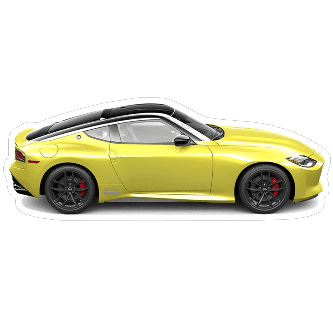 Nissan Z RZ34 Sports Car Vinyl Decal / Sticker, Yellow - ZSPEC Design LLC - Decals - 400z, Decal, lifestyle, nissan, nissan z, RZ34, sticker - zspecdesign.com