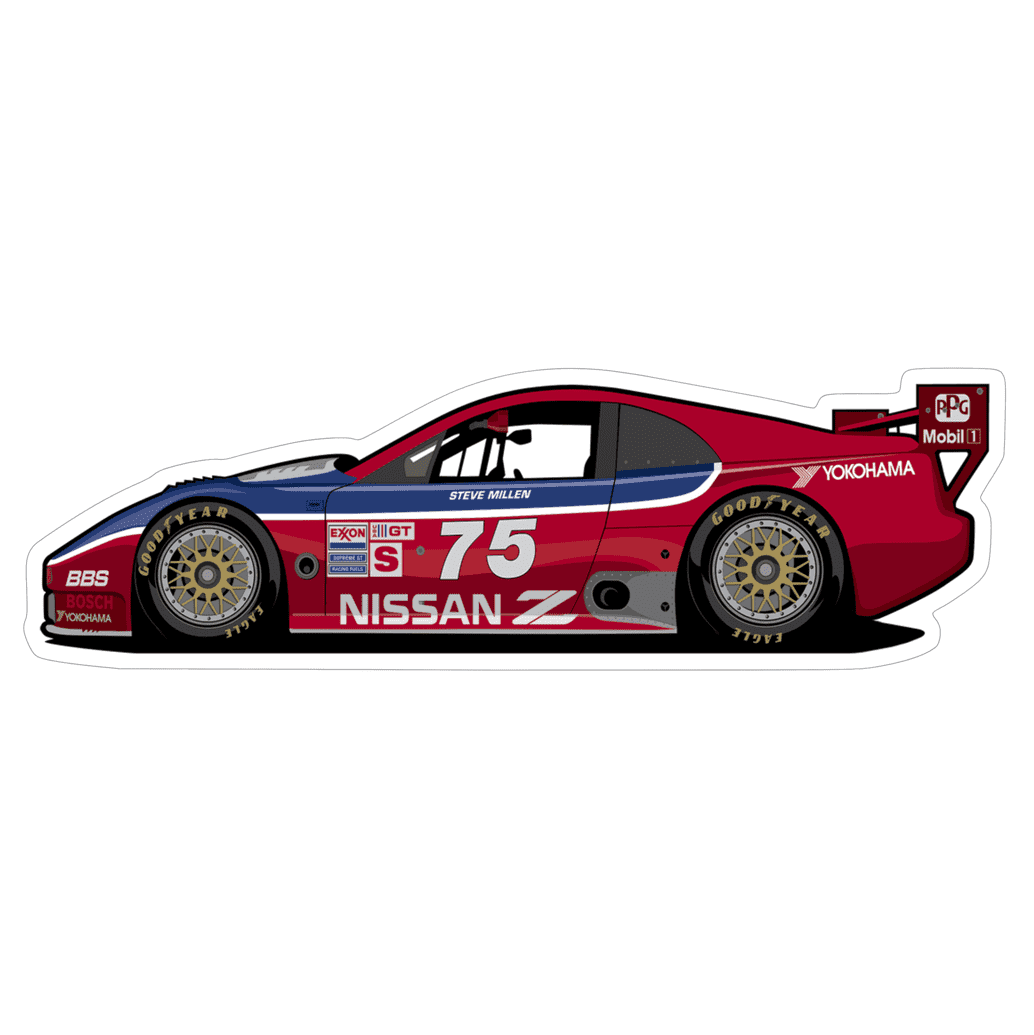 Nissan IMSA #75 Sports Car Vinyl Decal / Sticker - ZSPEC Design LLC - Decals - 300zx, Decal, lifestyle, nissan, sticker, z32 - zspecdesign.com