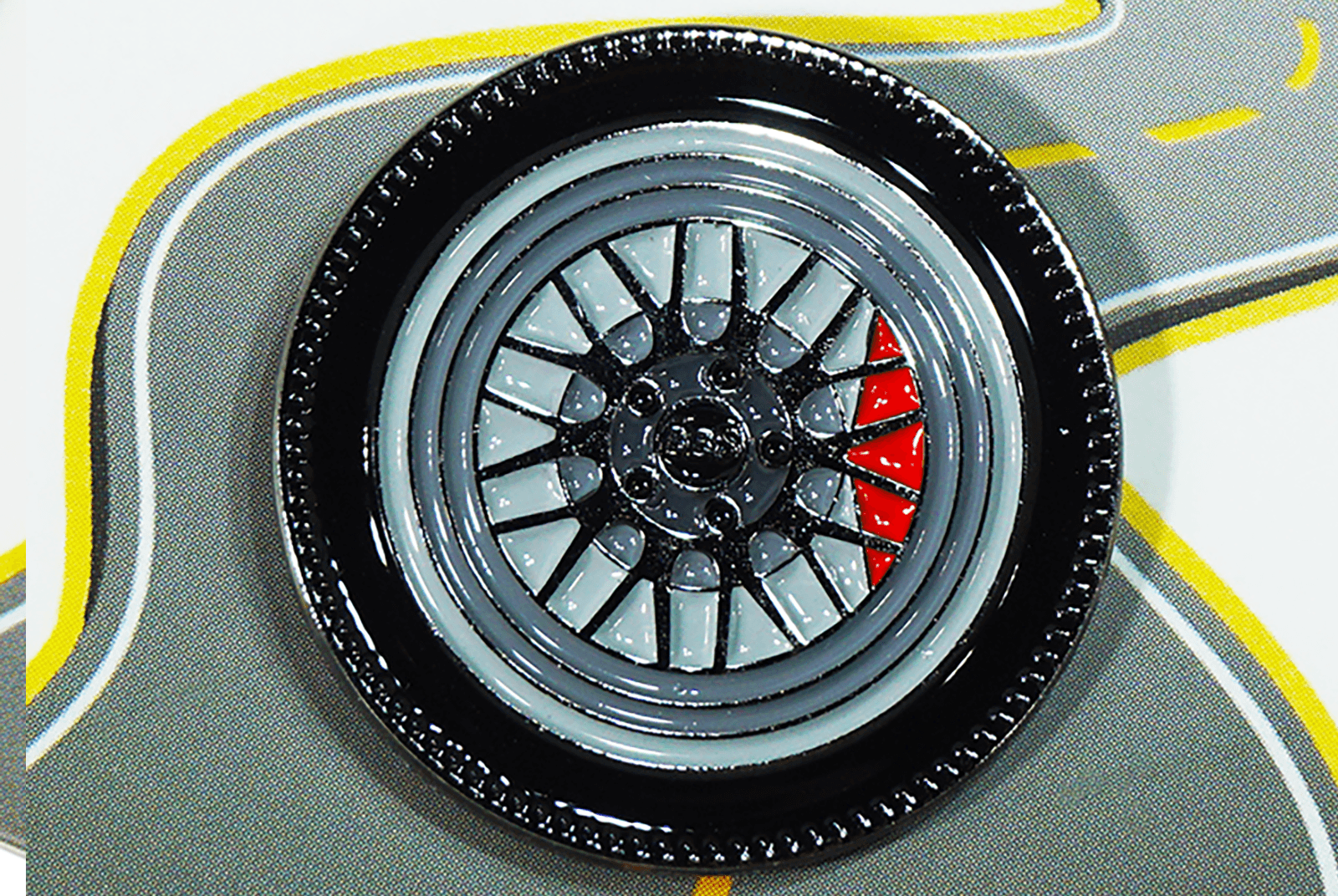 ZSPEC Wheel Pin - Mesh Classic Design - great for Lapels, Hats, Backpacks - ZSPEC Design LLC - Hardware Fasteners - accessory, bsr, lapel, lifestyle, nissan, pin, wheel, wheel pin, Z - zspecdesign.com