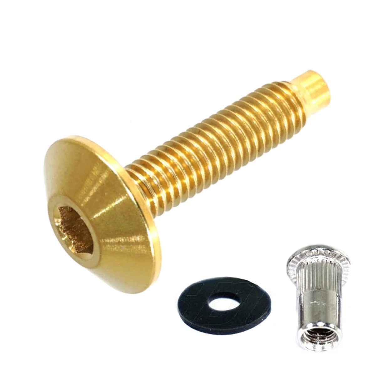 ZSPEC Low-Profile Body Kit Fastener, M5x20mm w/ Rivet Nuts, Titanium