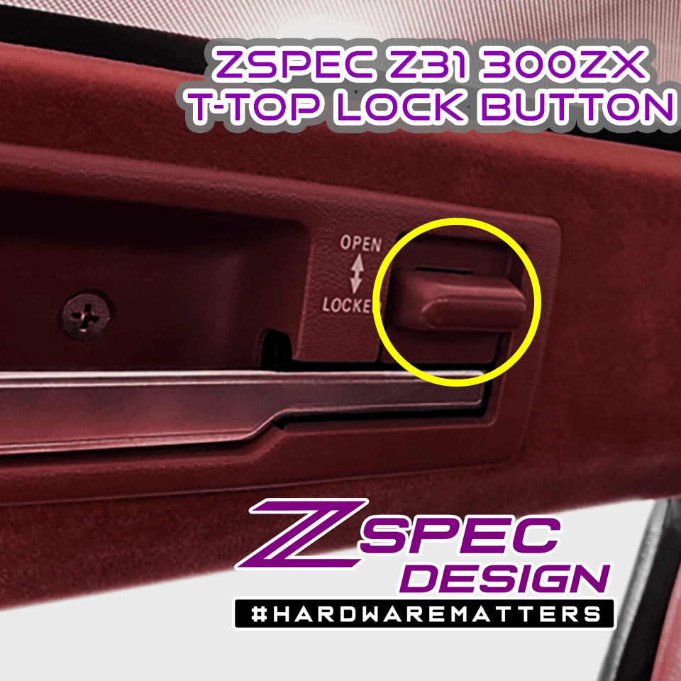 ZSPEC T-Top Lock-Buttons (Pair), Nissan Z31 300zx OE-Matched Colors & Finish - ZSPEC Design LLC - Hardware Fasteners - locking, nisssan, t-top, z31, z31 t-top - zspecdesign.com