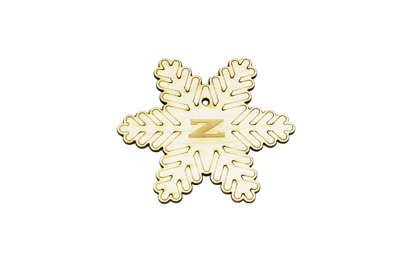 ZSPEC Laser-Engraved Wood Ornament, Nissan Z31 300zx Snowflake, 3.75" - ZSPEC Design LLC - Holiday Ornaments - 300zx, holiday, lifestyle, ornament, z31 - zspecdesign.com