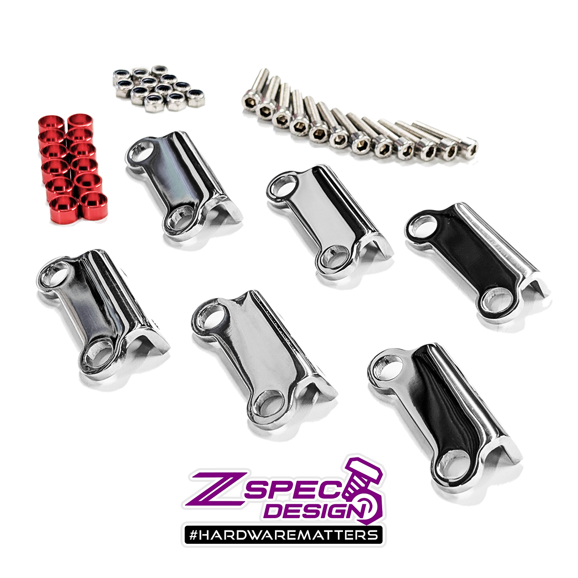 NOBBKZ様オーダー ZSPEC Polished Stainless Coil Brackets Kit (no Z), Nissan Z32 300zx