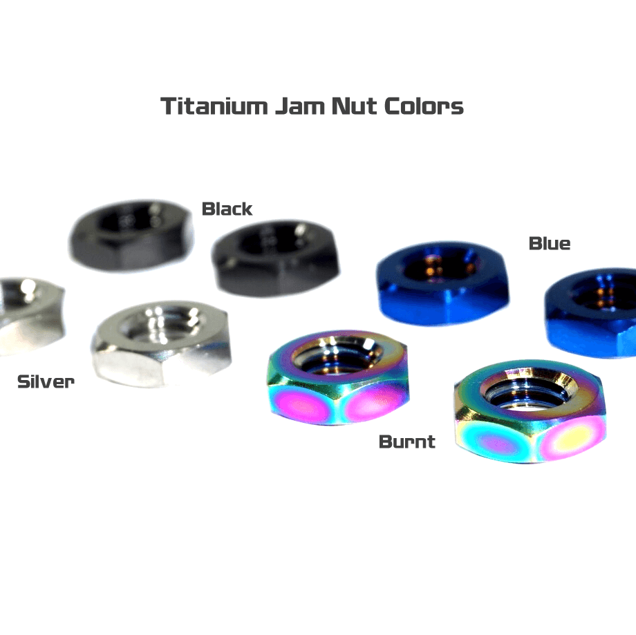 ZSPEC M8-1.25 Metric Jam Nut, Grade-5 Titanium, Per Each - ZSPEC Design LLC - Hardware Fasteners - m8, per each, titanium - zspecdesign.com