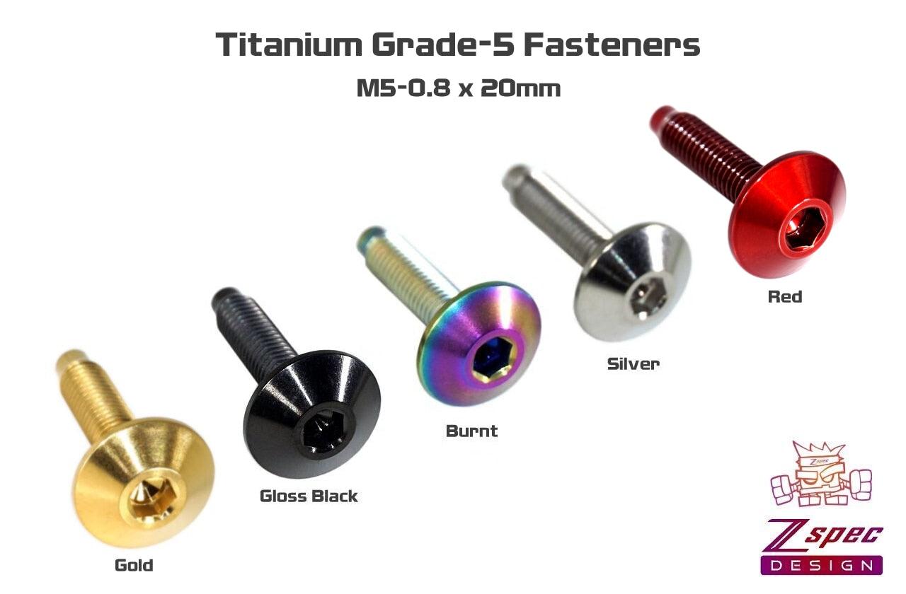 ZSPEC Body Kit Fastener, Low-Profile M5x20mm, Titanium Grade-5 