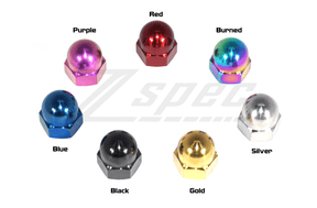 ZSPEC Dress Up Bolts® M6-1.0 Metric Acorn Nuts, Grade-5 Titanium, GR5 Grade-5 Dress Up Bolts Fasteners Washers Red Blue Purple Gold Burned Black