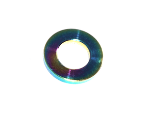 ZSPEC M8 Metric Flat Washer, Titanium, Sold Per Each Dress Up Bolts Grade 5 Show Hardware Beauty Bolts East West Fastener Gold Burned Red Black Blue Silver Polished