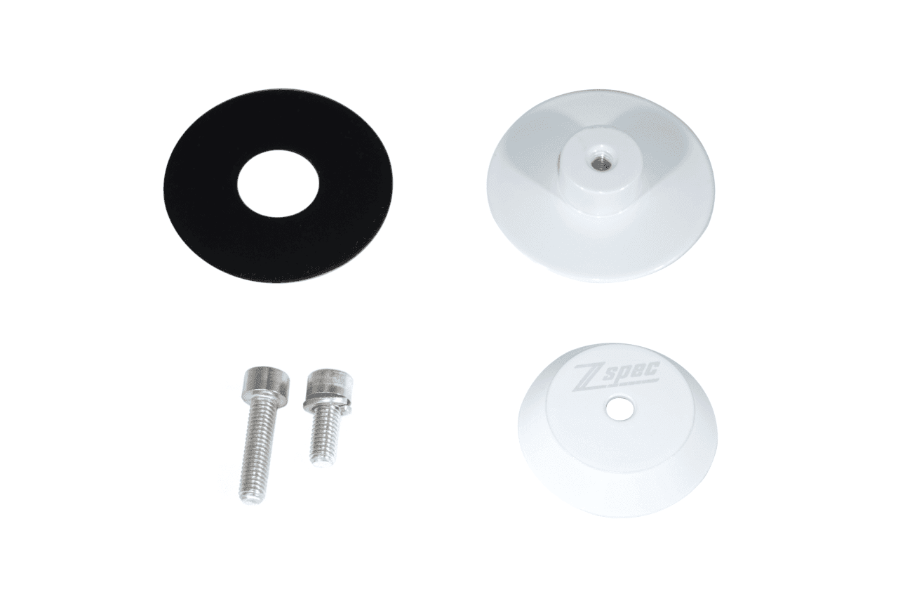 ZSPEC 44mm Rear Wiper Hole-Cover/Cap/Plug, Weatherproof, fits holes 16mm-30mm, White - ZSPEC Design LLC - Hardware Fasteners - 300zx, 44mm, audi, delete, jeep, mini, mk4, mk5, mk6, mk7, mkiv, mkv, mustang, stealth, Supra MKV, vw, wiper - zspecdesign.com