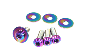 ZSPEC Front Struts Fastener Kit for '11-17 Nissan Juke, Titanium Dress Up Bolts Fasteners Washers Red Blue Purple Gold Burned Black Dress Up Bolts® Engine Bay Beauty Upgrade Performance Car Auto Import JDM